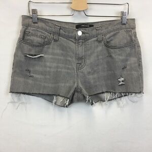 J.Brand Cut off Short Hilo Gray Distressed Size 28